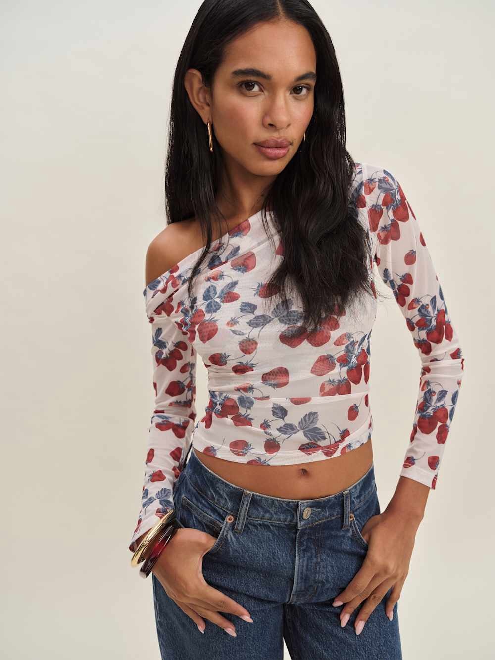Reformation Elio Knit Top, Small